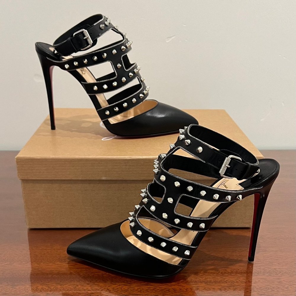 NIB Christian Louboutin Tchicaboum 100 Spiked Heels